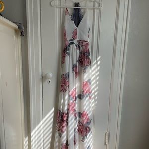 Lace back dress